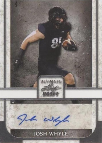 2022 Leaf Ultimate Draft Josh Whyle #BA-JW2