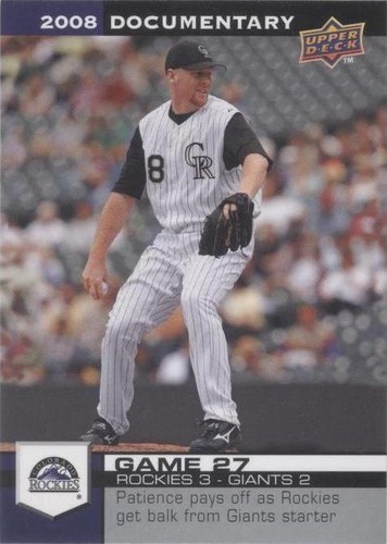 2008 Upper Deck Documentary - Aaron Cook #697