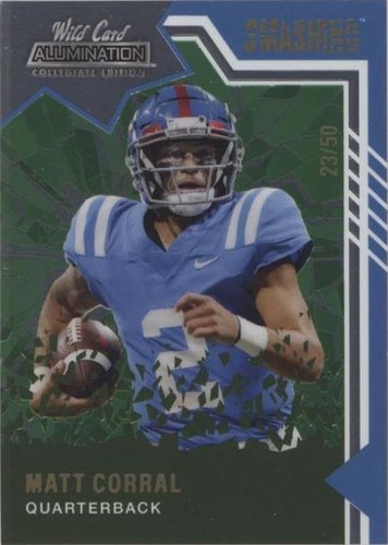 2021 Wild Card Alumination NIL Collegiate Edition Matt Corral #ANSM-21