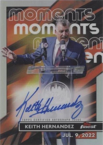 2023 Topps Finest - Keith Hernandez #FMA-KH