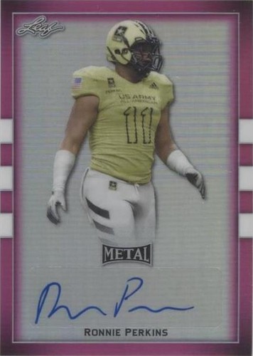 2018 Leaf Metal U.S. Army All-American Bowl Ronnie Perkins #BA-RP2