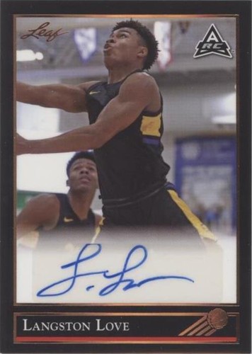 2021-22 Leaf Memories - Langston Love #BG-LL1