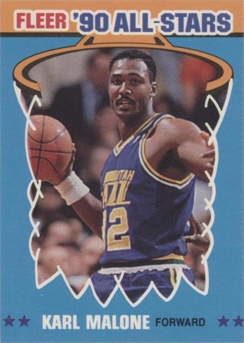 その他 NBA Karl Malone (37) 1990 Fleer Basketball All Star # 7 Karl Malone -- Jazz
