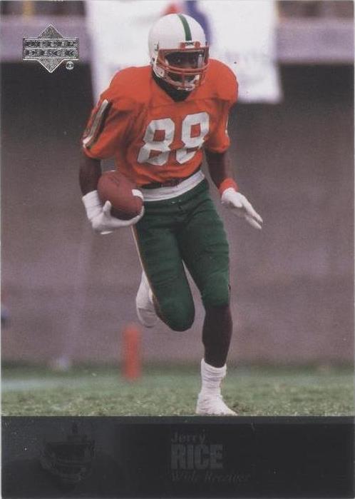Leyendas del fútbol americano universitario Upper Deck 2011 Jerry Rice #21