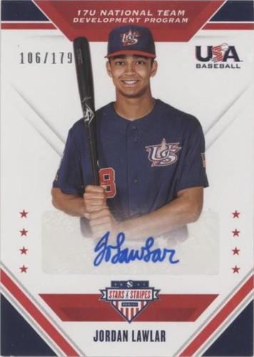 2020 Panini USA Baseball Stars & Stripes - Jordan Lawlar #17U-JL