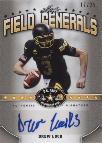 2015 Leaf U.S. Army All-American Bowl Drew Lock #FG-DL1