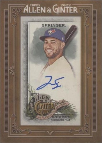 2022 Topps Allen & Ginter - George Springer #MA-GS