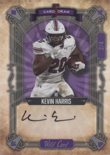2022 Wild Card 5 Card Draw Kevin Harris #5CDCN-84