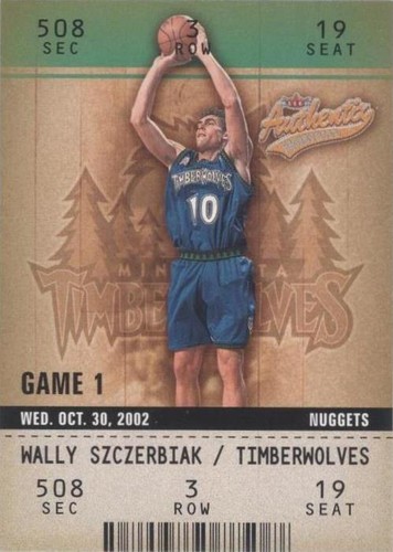 2002-03 Fleer Authentix - Wally Szczerbiak #45