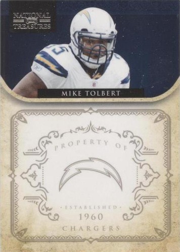 2011 Playoff National Treasures Mike Tolbert #123