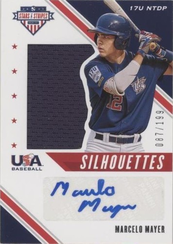 2020 Panini USA Baseball Stars & Stripes - Marcelo Mayer #USJ-MMR