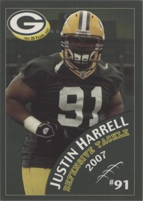 2007 Green Bay Packers Police Justin Harrell #15