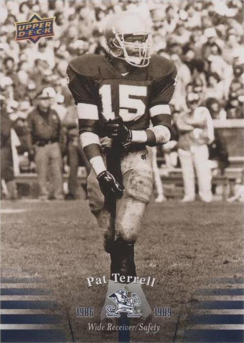 2013 Upper Deck University of Notre Dame Pat Terrell #47