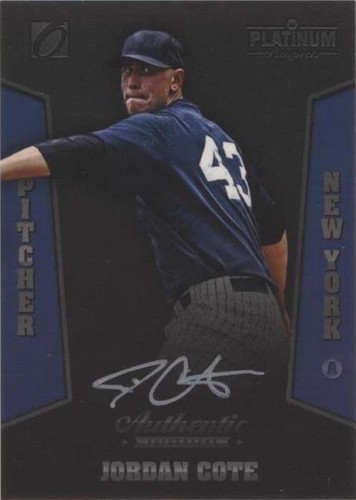 2013 Onyx Platinum Prospects - Jordan Cote #PPAU08