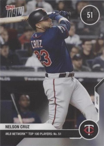 2020 Topps Now MLB Network Top 100 Players - Nelson Cruz #MN51