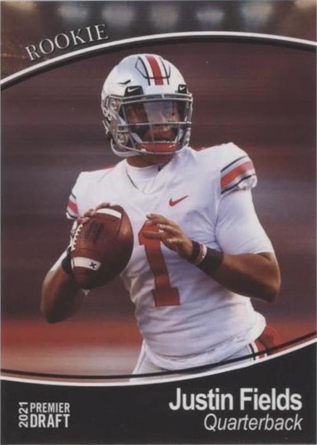 2021 Sage Premier Draft Justin Fields #53
