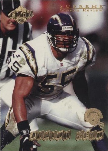 1998 Collector's Edge Supreme Season Review Junior Seau #151