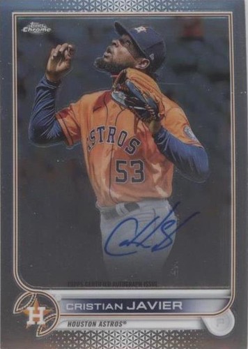 2022 Topps Chrome - Cristian Javier #CVA-CJ