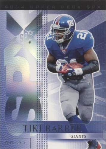 2004 SPx Tiki Barber #65