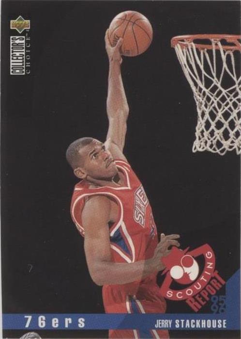 1995-96 Upper Deck Collector's Choice International Португальский II - Jerry Stackhouse #130