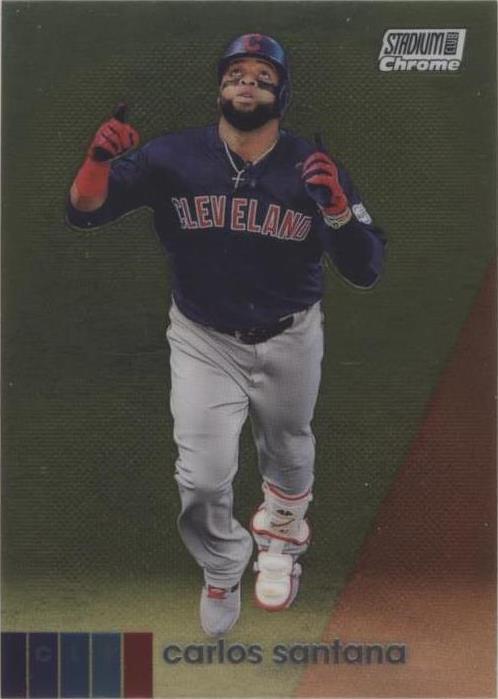 2020 Topps Stadium Club Chrome - Carlos Santana #235