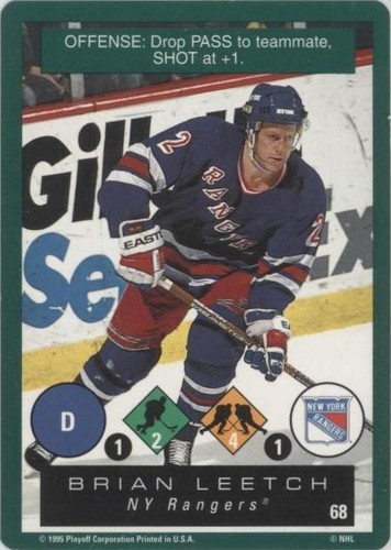 1995-96 Playoff One on One Challenge - Brian Leetch #68