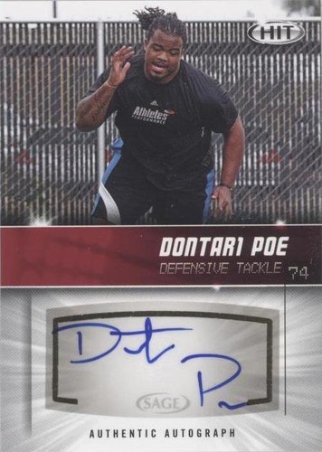 2012 SAGE Hit Dontari Poe #A79