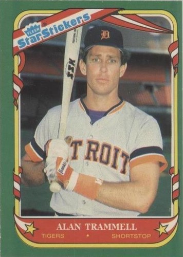 1987 Fleer Star Stickers - Alan Trammell #118