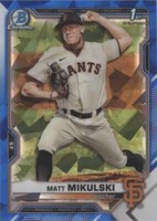 2021 Bowman Chrome Draft Sapphire Edition - Matt Mikulski #BDC-179