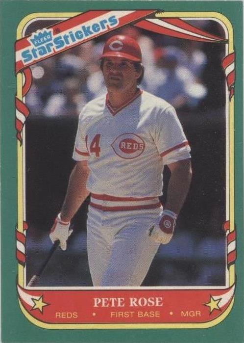 Pegatinas Fleer Star 1987 - Pete Rose #102