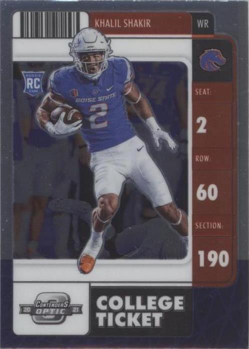 2022 Panini Chronicles Draft Picks Khalil Shakir #31