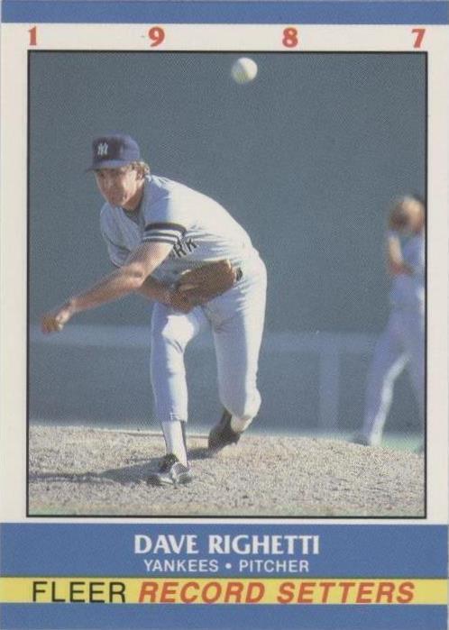 Fleer Baseball Record Setters 1987 - Dave Righetti #32