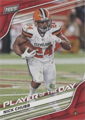 2020 Panini Player of the Day Nick Chubb #22