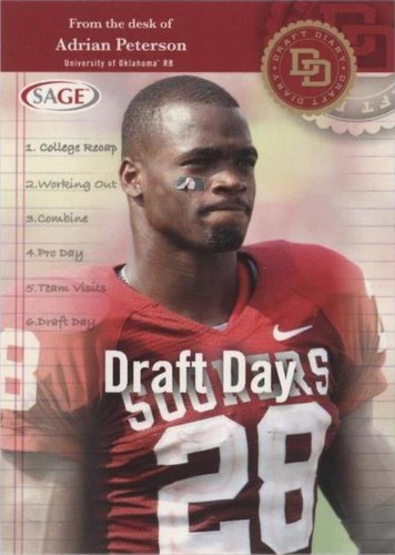 2007 SAGE Hit Adrian Peterson #AP-6