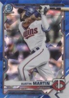 2021 Bowman Chrome Draft Sapphire Edition - Austin Martin #BDC-19