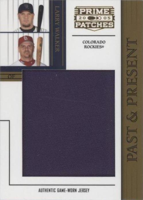 2005 Donruss Prime Patches - Larry Walker #PP-19
