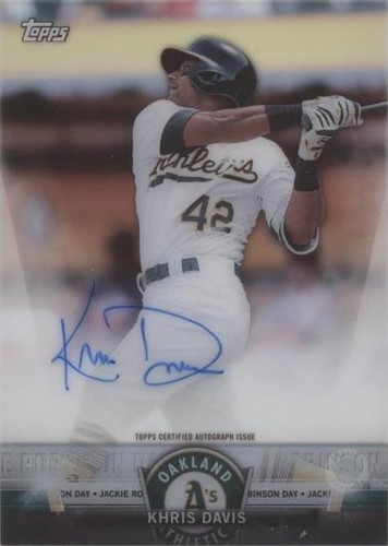 2018 Topps Clearly Authentic Autographs - Khris Davis #CASA-KD