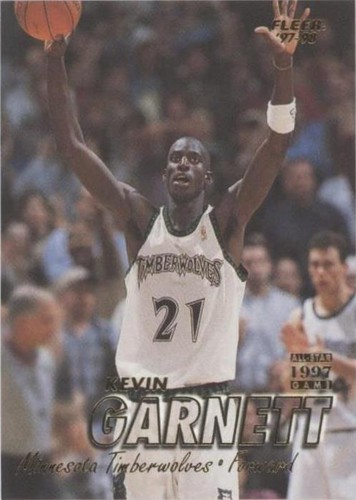 1997-98 Fleer Flair Showcase Kevin Garnett Row 2 #4 Rookie