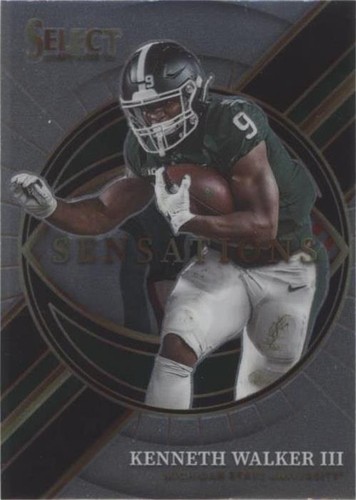 1of1 nfl kenneth walker Ⅲ seahawks auto 2024 Panini Absolute Kenneth Walker III Draft Diamonds Patch