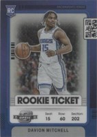 2021-22 Panini Contenders Optic - Davion Mitchell #17