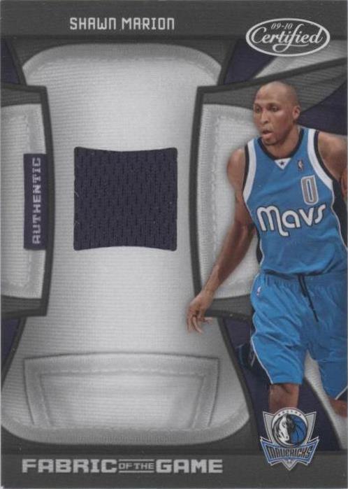 Certificado Panini 2009-10 - Shawn Marion #FOG-SM