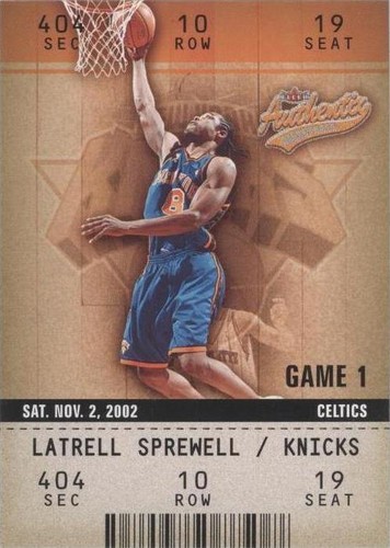 2002-03 Fleer Authentix - Latrell Sprewell #19
