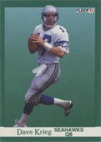 1991 Fleer Dave Krieg #191