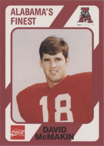 1989 Collegiate Collection Alabama Crimson Tide David Mcmakin #122