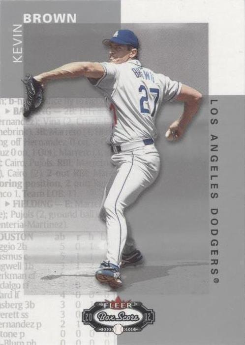 2002 Fleer Box Score - Kevin Brown #2