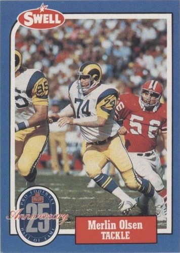 1988 Swell Football Greats Hall of Fame Merlin Olsen #94