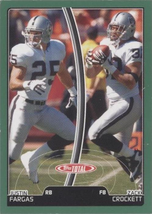 2007 Topps Total Justin Fargas Zack Crockett #150