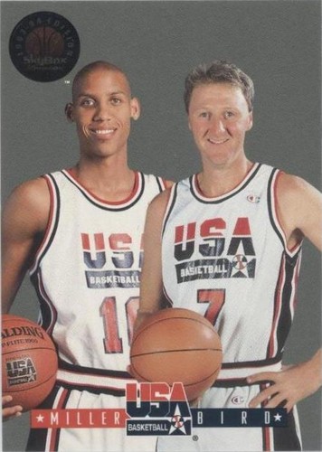 1993-94 Skybox Premium - Larry Bird/Reggie Miller #11