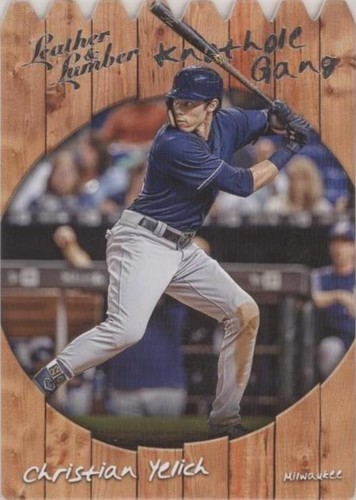 2019 Panini Leather & Lumber - Christian Yelich #KHG-5