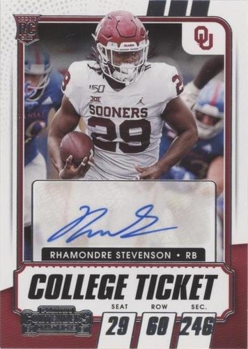 2021 Panini Contenders Draft Picks Rhamondre Stevenson #191